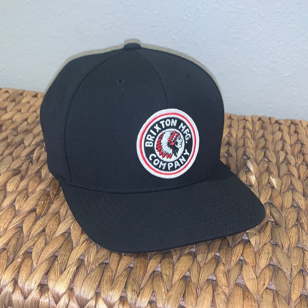 Brixton Black Embroidered Logo Hat - OS